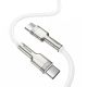 3. Kabel Baseus Cafule Metal 100W USB-C - USB-C 2m - biały