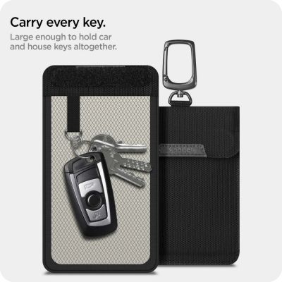 10. Antykradzieżowe etui Spigen Pouch Keyless RFID Signal Blocker - czarne