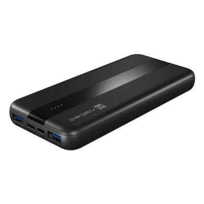 3. NATEC POWERBANK TREVI SLIM Q V2 10000MAH PD USB-C 20W + USB-A 18W + KABEL USB-C