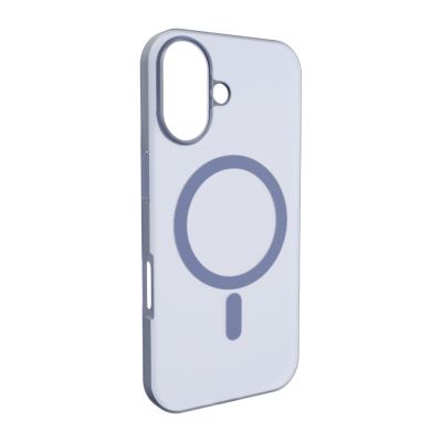 3. Etui silikonowe Puro Daylight kompatybilne z Magsafe na iPhone 17 - półprzezroczyste niebieskie