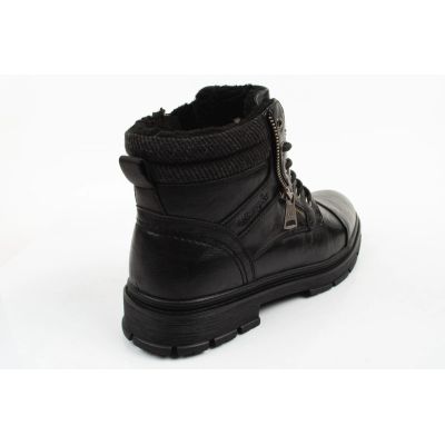 8. Wrangler buty męskie trzewiki Gillen Fur czarne ocieplane botki modne