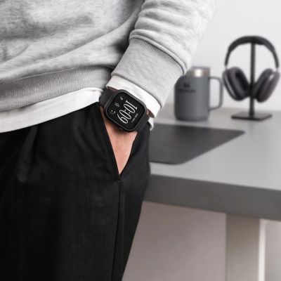 10. Etui Tech-Protect Defense Black & Clear 2-Pack na Apple Watch 46 mm