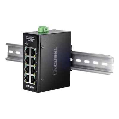 4. Trendnet TI-ELC80 przełącznik sieciowy Nie zarządzany Fast Ethernet (10/100) Czarny