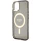 6. Etui Guess Glitter Gold MagSafe na iPhone 14 - czarne
