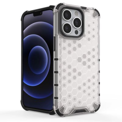 3. Honeycomb etui pancerny pokrowiec z żelową ramką iPhone 13 Pro czarny