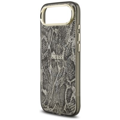 6. Etui Guess Python Pattern MagSafe na iPhone Air - czarne