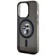 6. Etui Karl Lagerfeld Karl&Choupette Glitter MagSafe na iPhone 15 Pro - czarne