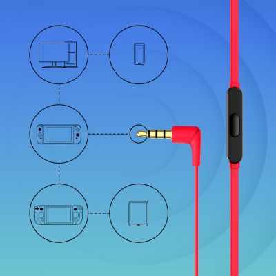 13. Słuchawki HyperX Cloud Earbuds II CZERWONE