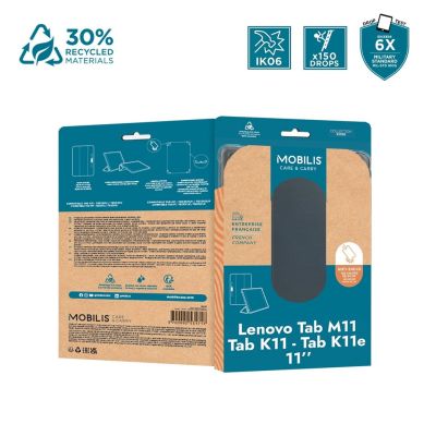 3. Mobilis 060016 etui na tablet 27,9 cm (11") Pokrowiec Czarny, Przezroczysty