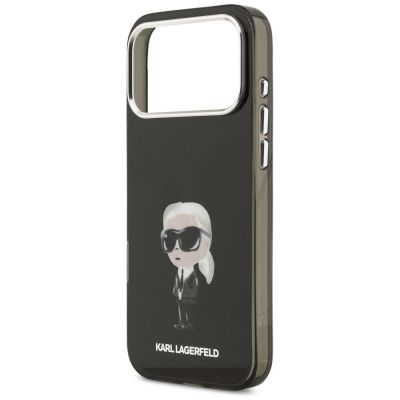 6. Etui Karl Lagerfeld IML Aquarelle Karl & Logo MagSafe na iPhone 17 Pro Max - czarne