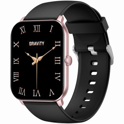 6. Smartwatch Gravity Różowe Złoto Czarny GT36-3