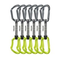 Edelrid 737910106270 karabińczyk do wspinaczki Zapięcie z blokadą W kształcie litery D Zielony, Szary 6 szt.