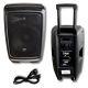 37. V-TONE OrionX 14 ACCU - Kolumna aktywna akumulatorowa czarna, Bluetooth, TWS, USB, AUX, FM, DSP, wysuwana rączka, kółka transportowe, 135W RMS