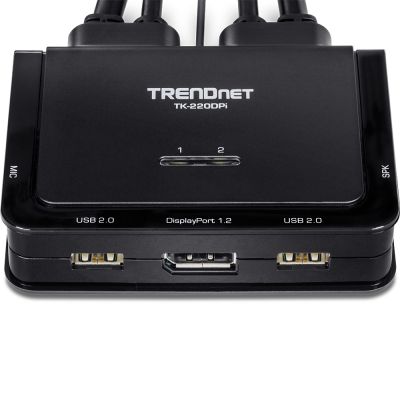 3. Trendnet TK-220DPI przełącznik KVM Czarny