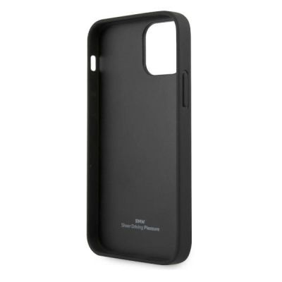 7. Etui BMW Leather Perforate na iPhone 12 Pro Max - czarne