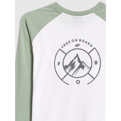 7. Longsleeve regular damski 4F 4FWAW25TLONF579-42S