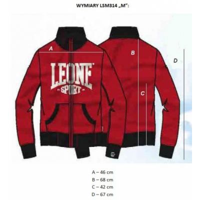 5. Bluza męska LEONE LSM314/S16 granatowa "M"