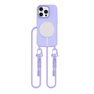 Etui Tech-Protect MagNecklace MagSafe ze smyczą na iPhone 16 Pro Max - fioletowe