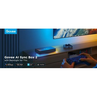 2. Centralka oświetlenia LED Govee H8604 AI Sync Box 2 | Hub | RGBICW, Wi-Fi + Bluetooth, HDMI 2.1