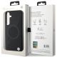 8. Etui BMW Signature Leather Half Textured & Circle MagSafe na Samsung Galaxy S24 - czarne