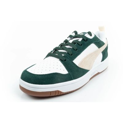 3. Puma buty sportowe sneakersy męskie Rebound v6 modne wygodne białe zielone
