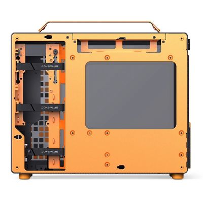 9. Obudowa komputerowa JONSPLUS MATX Handle Case Z20 - Black-Orange