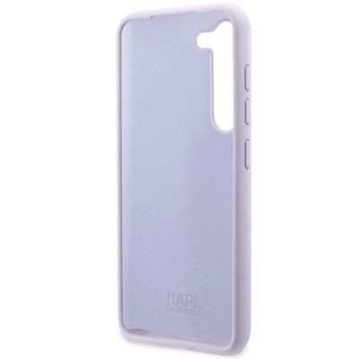 7. Etui Karl Lagerfeld Silicone Ikonik na Samsung Galaxy S23+ - purpurowe