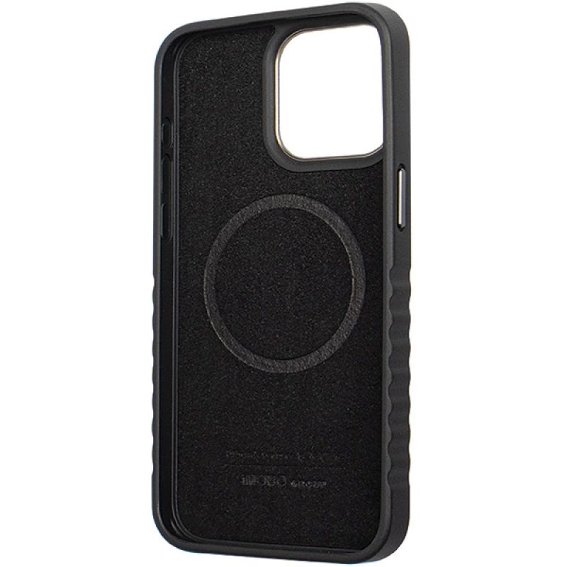 9. Etui Audi Genuine Leather z MagSafe na iPhone 15 Pro Max - czarno-czerwone