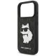 6. Etui Karl Lagerfeld Saffiano Mono Patch Choupette iPhone 18 Pro / 17 Pro - czarne