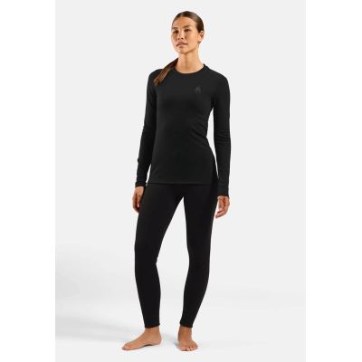 Koszulka damska ODLO Merino 160 BL Top Crew Neck l/s roz. M Czarna