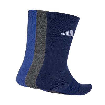 2. Skarpety adidas Cushioned Sportswear Crew 3P granatowe, szare, niebieskie KQ6762