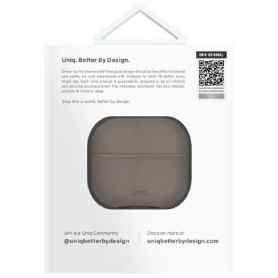 4. Etui UNIQ Lyden DS AirPods 4 - szare