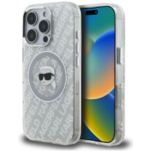 Etui Karl Lagerfeld IML Karl Head Logo MagSafe na iPhone 16 Pro Max - szare