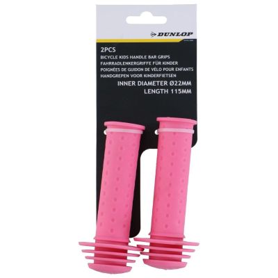 6. CHWYTY RĄCZKI GRIPY DO KIEROWNICY 115MM DUNLOP RÓŻOWY