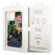 8. Etui Guess Flower Liquid Glitter na iPhone 14 - niebieskie