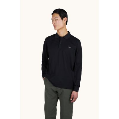 Koszulka polo bawełniana męska Paul&Shark czarna 99311003-11 — klasyczna, elegancka