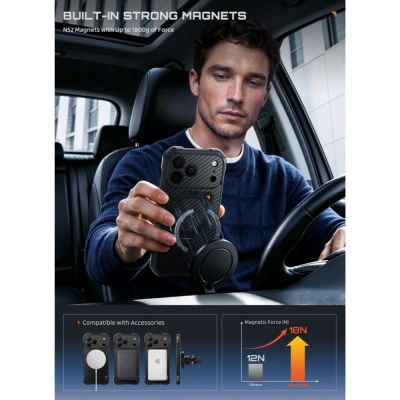 6. Etui Supcase UB Aero MagSafe Aramid na iPhone 18 Pro Max / 17 Pro Max - czarne