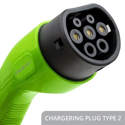 13. Qoltec Stacja ładowania EV Typ2 do samochodu elektrycznego i hybryd |  3 fazy | 22kW | 32A | Wi-fi | LCD | RFID | Smart life | TUYA | Wallbox | 5m