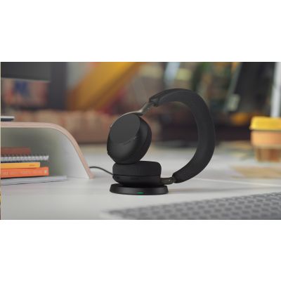 3. Jabra Evolve3 75 Zestaw słuchawkowy Bezprzewodowy Opaska na głowę Połączenia/muzyka USB Type-C Bluetooth Czarny