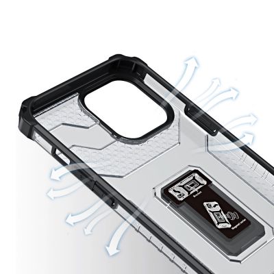 5. Crystal Ring Case pancerne hybrydowe etui pokrowiec + magnetyczny uchwyt iPhone 13 Pro zielony