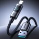3. Kabel Joyroom S-A16 Pro Prism Series 66W USB-A - USB-C z wyświetlaczem 1,2m - czarny