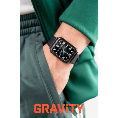 2. Smartwatch Gravity Czarny 2 Paski GT17-7