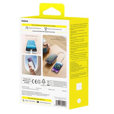 4. Powerbank magnetyczny Baseus EnerFill FM41 20000mAh 20W z kablem USB-C do USB-C 30cm - biały