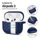 2. Etui Tech-Protect Silicone Hook na Apple AirPods 3 - niebieskie