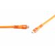 3. Flexline FL31-77157 kabel USB USB 3.2 Gen 2x2 1,5 m USB C 20 Gbit/s 240 W Pomarańczowy