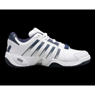 Męskie sneakersy K-Swiss ACCOMPLISH IV WHITE/PEACOAT/SILVER-M (07387-177-M)