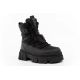 3. Lee Cooper buty zimowe damskie czarne ocieplane botki na zamek