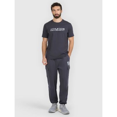 7. T-shirt regular z nadrukiem męski 4F 4FRAW25TTSHM3384-22S