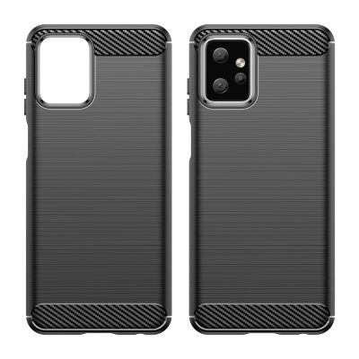 7. Carbon Case etui do Motorola Moto G Power 2023 elastyczny silikonowy karbonowy pokrowiec czarne
