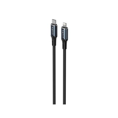 2. Kabel do ladowania Havit USB-C - Lightning CB6311 (czarny)